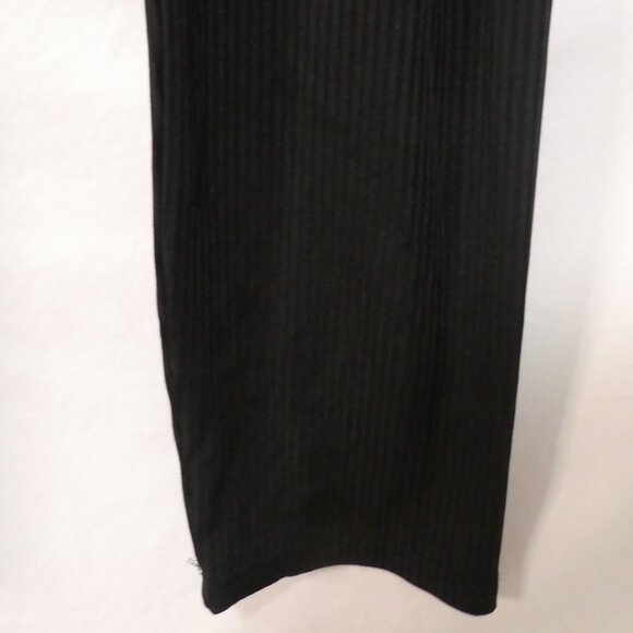 SHEIN - Curve | 1XL | Textured Ribbed Black Stretchy Leggings - Picture 9 of 16
